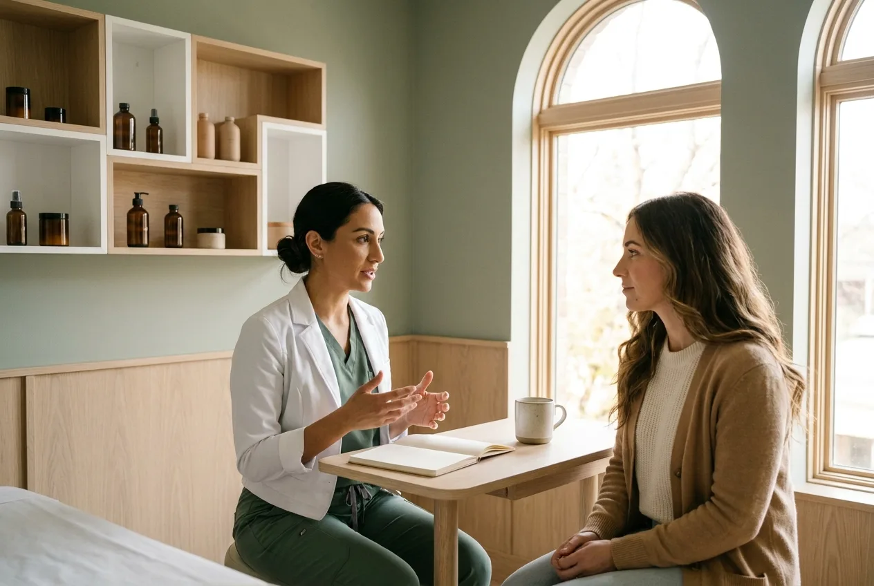 A consultation in a med spa