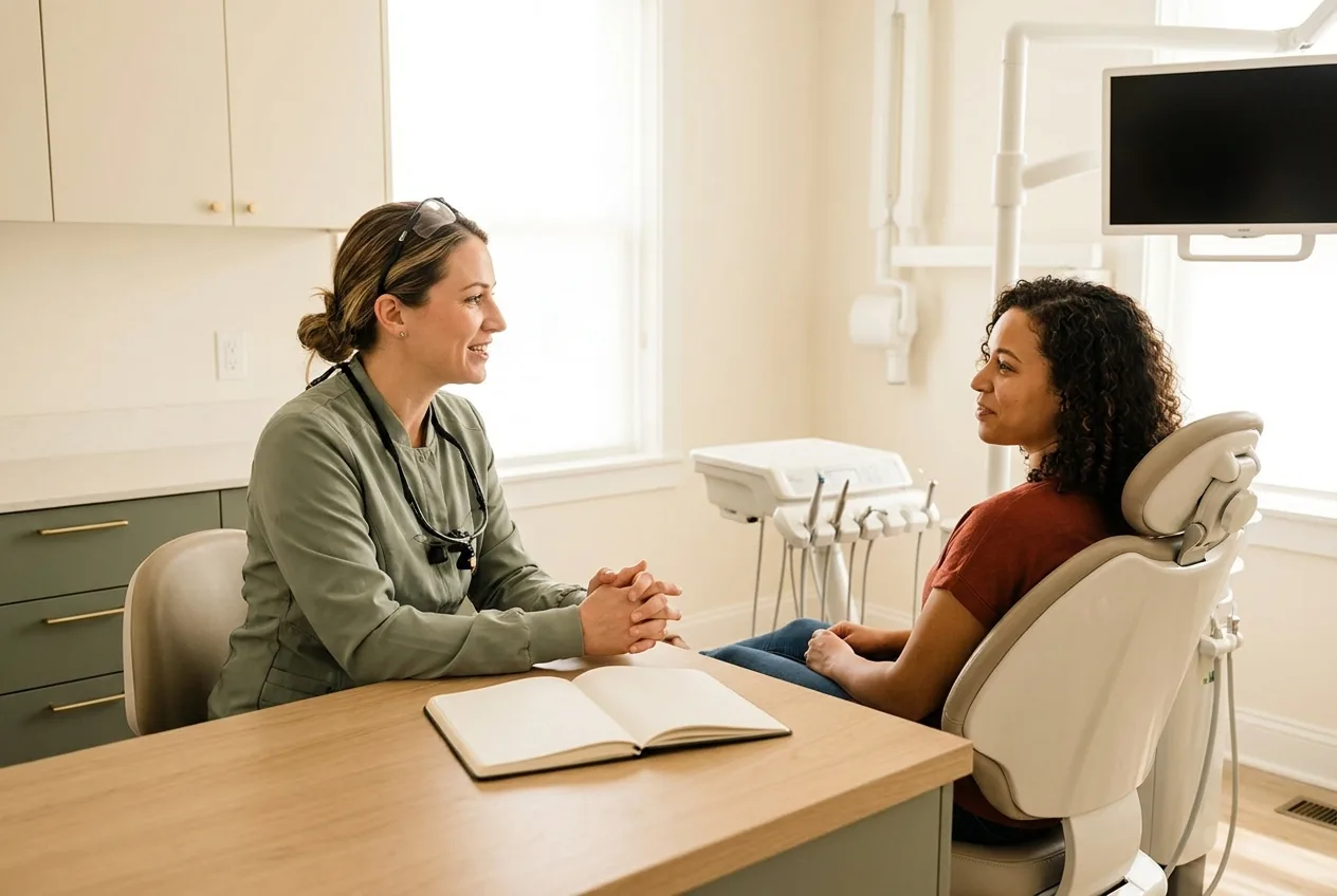 A consultation in a practice