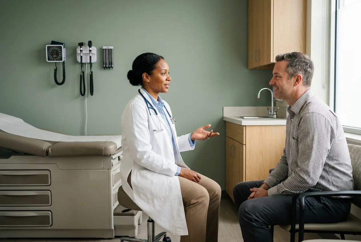 Clinical work in a clinic