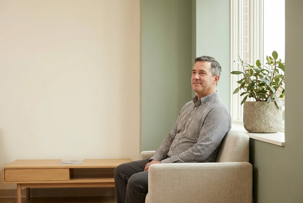 The waiting area in a clinic